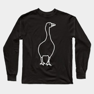 Minimal Ghost Goose Long Sleeve T-Shirt